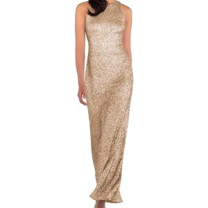 Sorella vita gold sequin dress